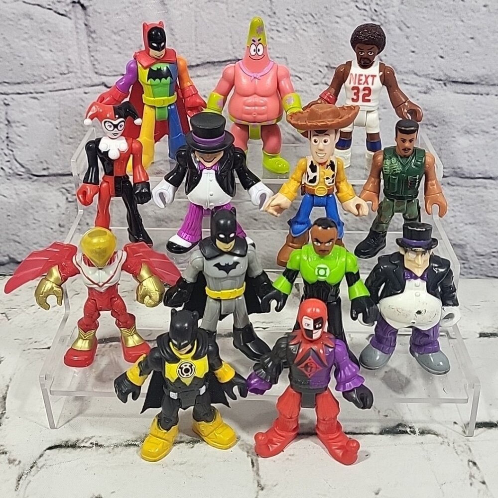 Fisher Price Imaginext Action Figures Assorted Lot Of 13 Batman Woody Patrick‎